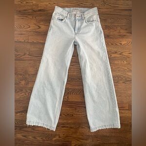 Hudson Jeans Light Wash Wide Leg Denim